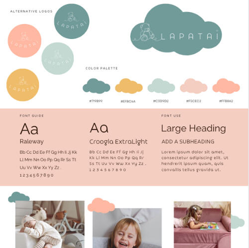 Lapatai vizualinis identitetas ir pozicionavimas